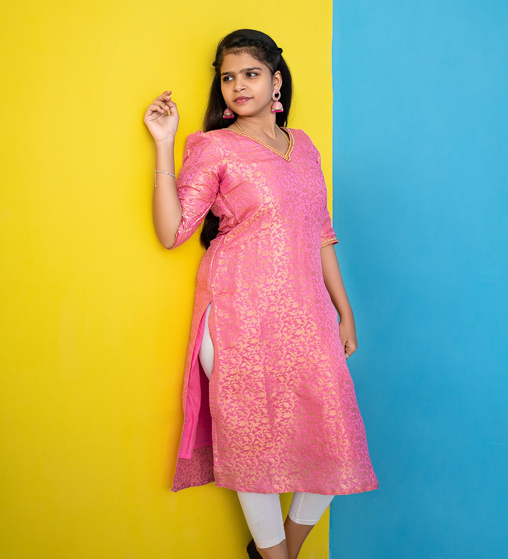 Misha - Banarasi Silk Kurti | The Dyem Collections - The Dyem