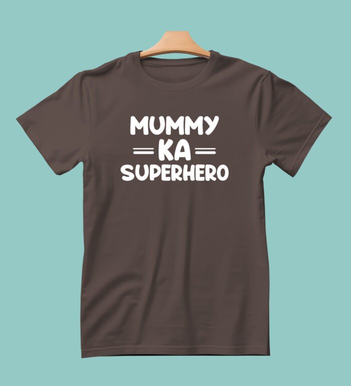 Kids Printed T-Shirts Mummy Ka Super Hero